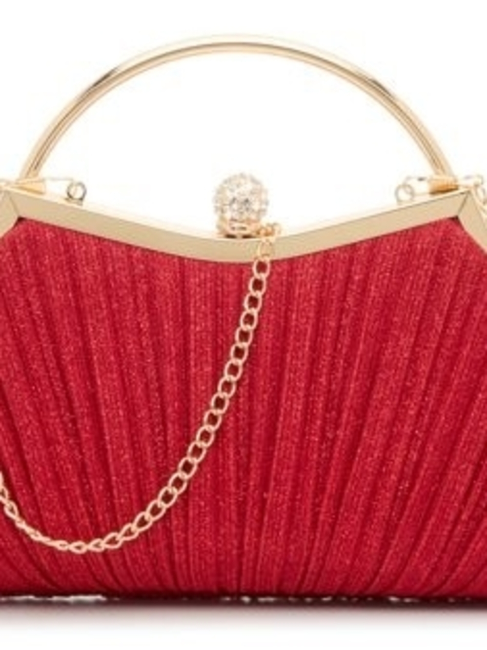 Kelly & Katie Glitter Pleated Satchel